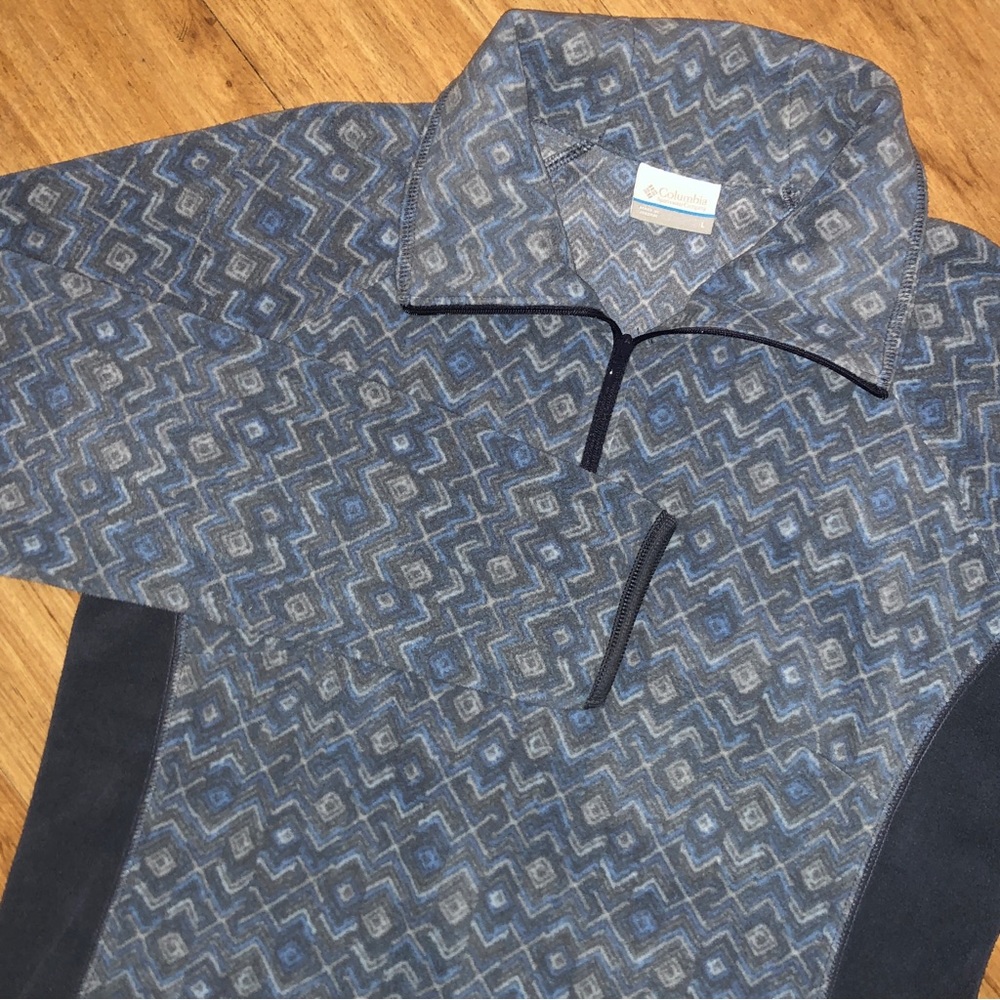 Columbia Fleece Pullover‎ Quarter Zip Size Large
